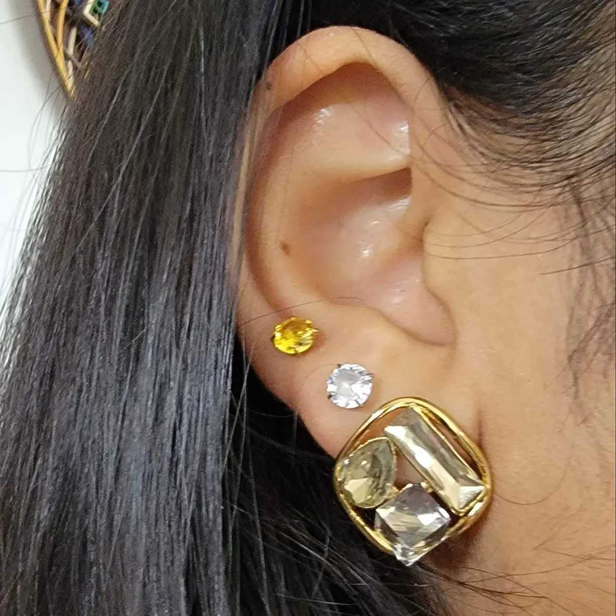 zircon studs grey