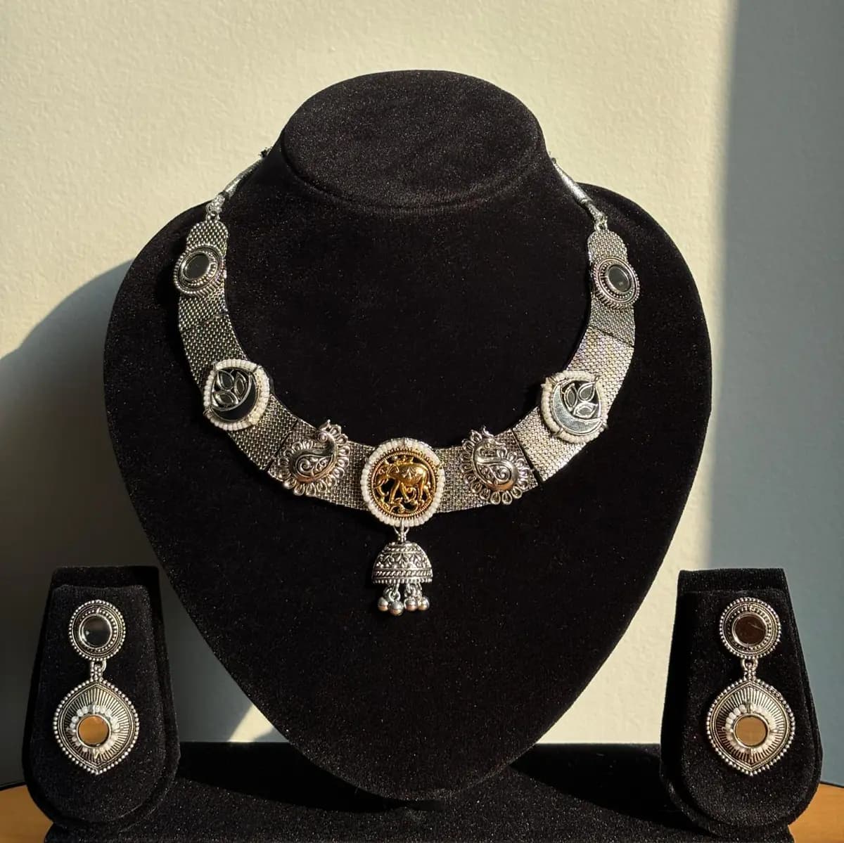 Royal Heritage Oxidized Necklace Set