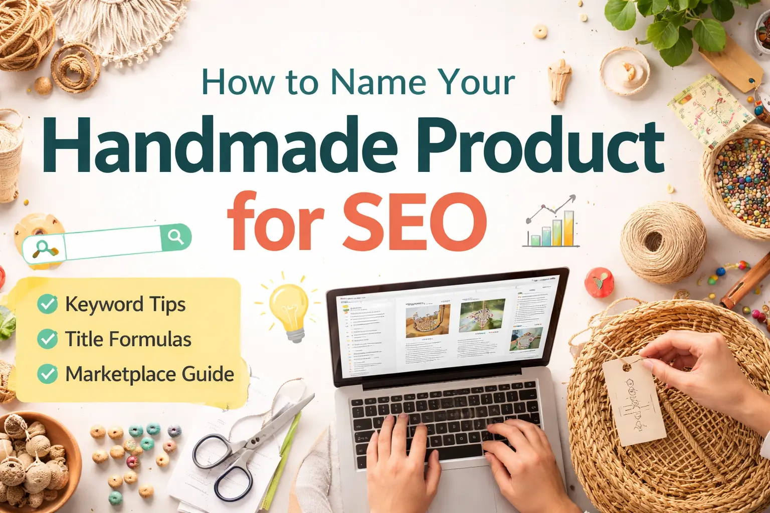 Cover Image for How to Name Your Handmade Product for SEO: A Practical Guide for Marketplace Sellers